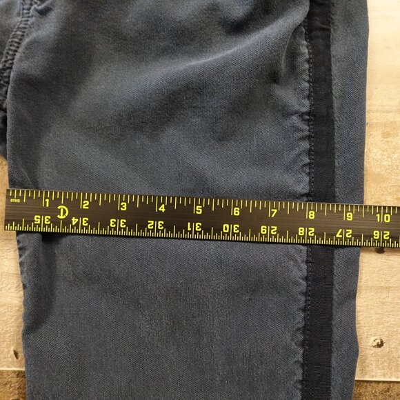 Paige Christy High Rise Crop Pants Women’s 30 Navy Lyocell Stretch - Picture 9 of 14